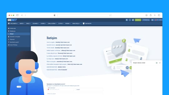 1xBet Canlı Destek